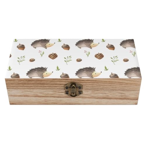 Cmagnifico Quadratische Holzkiste, Igel Holz Aufbewahrungsbox, Dekorative Home Holzkiste für Sammlerstücke Cmagnifico Quadratische Holzkiste, Igel Holz Aufbewahrungsbox, Dekorative Home Holzkiste für Sammlerstücke von Cmagnifico
