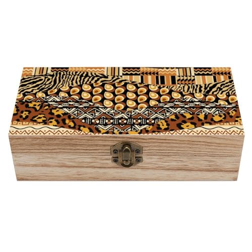 Cmagnifico Quadratische Holzkiste, afrikanischer Stil, Patchwork-Holz-Aufbewahrungsbox, dekorative Holzkiste für Sammlerstücke Cmagnifico Quadratische Holzkiste, afrikanischer Stil, Patchwork-Holz-Aufbewahrungsbox, dekorative Holzkiste für Sammlerstücke von Cmagnifico