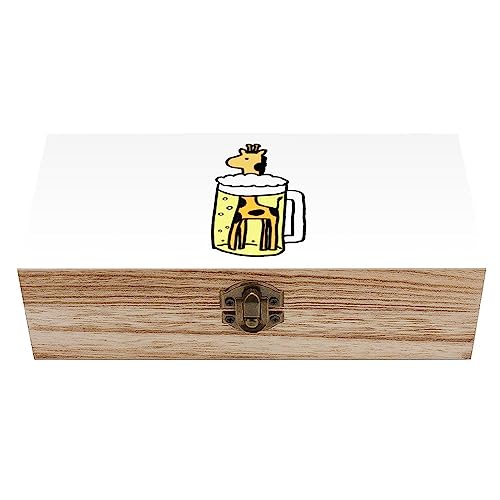 Cmagnifico Quadratische Holzkiste, niedliche Giraffe und Bier Aufbewahrungsbox aus Holz, dekorative Holzkiste für Sammlerstücke Cmagnifico Quadratische Holzkiste, niedliche Giraffe und Bier Aufbewahrungsbox aus Holz, dekorative Holzkiste für Sammlerstücke von Cmagnifico