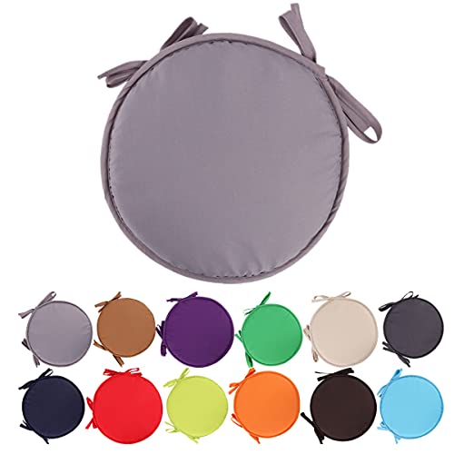 Cmeilau Bunte Stuhlkissen für den Innen- und Außenbereich Runde Sitzkissen Garden Patio Home Kissen - Durchmesser 30 cm / 38 cm, Kissenbezug für Terrassenmöbel, Gartenpolster mit runden Sitzen von Cmeilau