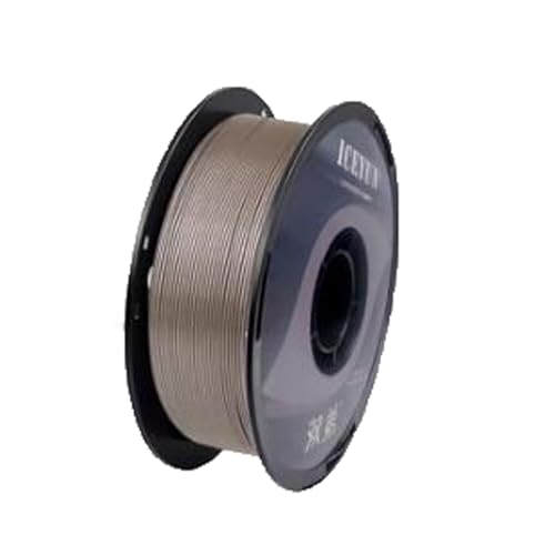 Cmnsjl 3D-Drucker Verbrauchsmaterialien, PLA+Imitation Metall Farbe Hohe Zähigkeit 1,75 Mm Glattes Metallfarbe Texturdraht, Genauigkeit +/- 0,02 Mm, 1 Kg Spule,Gold von Cmnsjl