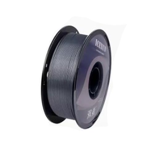 Cmnsjl 3D-Drucker Verbrauchsmaterialien, PLA+Imitation Metall Farbe Hohe Zähigkeit 1,75 Mm Glattes Metallfarbe Texturdraht, Genauigkeit +/- 0,02 Mm, 1 Kg Spule,Schwarz von Cmnsjl