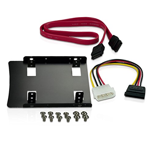 CnMemory Einbau-Kit für 2,5" SSD/HDD auf 3,5" inkl. Wechselrahmen, Schrauben und Kabelsatz von CnMemory