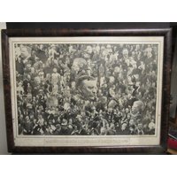 Vintage Sehr Seltene 1908 Präsident Roosevelt Composite Fotografie 500 Gesichter | Lesen von CnRCollectibles
