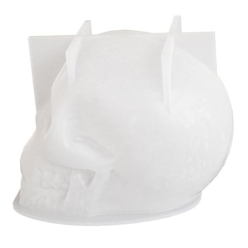 Halloween -Kerzenformen 3D -Schädel Silikonform 3x2.3 Schädelkerzenformen, DIY Halloween Form für Dekor von Cndiyald