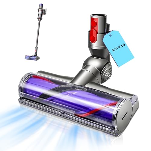 BüRste für Dyson V7 V8 V10 V11 V15 DirektantriebsbüRste Der BüRstenkopf Des Staubsaugers VerfüGt üBer Eine Schnellverschlussfunktion Turbo BodendüSe Geeignet für HartböDen und Teppiche von CnosDB