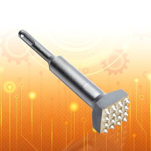 SDS Plus MeißEl, 40cr Elektrischer Blumen-Hammerbohrer StockmeißEl Mit Runder Griff 16 ZäHne Quadratischer Kopf FüR Beton Schiefer BrüCken WäNde Granit Fliesen von CnosDB