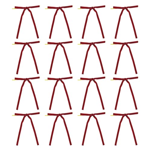 12 x beflockte Schleifen, filigrane Designs, Schleifen-Zubehör für Geschenkverpackungen, Hochzeitsdekorationen und Bastelprojekte, Bastelschleifen von Cnrfeoap