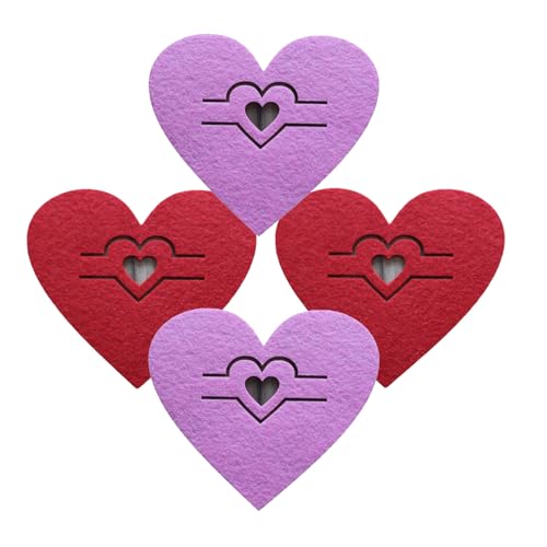 4 raffinierte Besteckhüllen zum Valentinstag verschönern das Essen für Paare und Feiertage, Stoff-Besteckhalter von Cnrfeoap