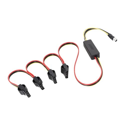 5525 auf 4-polige Festplatten-Netzteil-Adapter-Anschlüsse, Kabel, 12 V auf 5 V, Festplatten-Netzteil, Ersatzkabel 5525 auf 4-polige Festplatten-Netzteil-Adapter-Anschlüsse, Kabel, 12 V auf 5 V, Festplatten-Netzteil, Ersatzkabel von Cnrfeoap