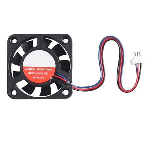 Cnrfeoap 3D Drucker Ersatzdrucken Kühllüfter 4010 5V Bürstenloser Lüfter Heiße End Extruder Kühler Kühlerhülle Für XL von Cnrfeoap