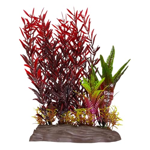 Cnrfeoap Aquarium-Dekoration, realistische grüne Pflanze mit Basis, natürlich aussehend, lebensechtes Wassergras für Zuhause, Aquarien, Ornament, Zuhause und Büro, Aquarien Cnrfeoap Aquarium-Dekoration, realistische grüne Pflanze mit Basis, natürlich aussehend, lebensechtes Wassergras für Zuhause, Aquarien, Ornament, Zuhause und Büro, Aquarien von Cnrfeoap