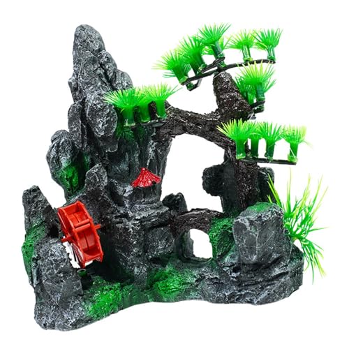 Cnrfeoap Aquarium Landschaft Gras Aquarien Dekorationen Kunst Terrarium Lebensraum Ornamente Foto Requisiten Harze Aquarium Landschaft Ornamente von Cnrfeoap