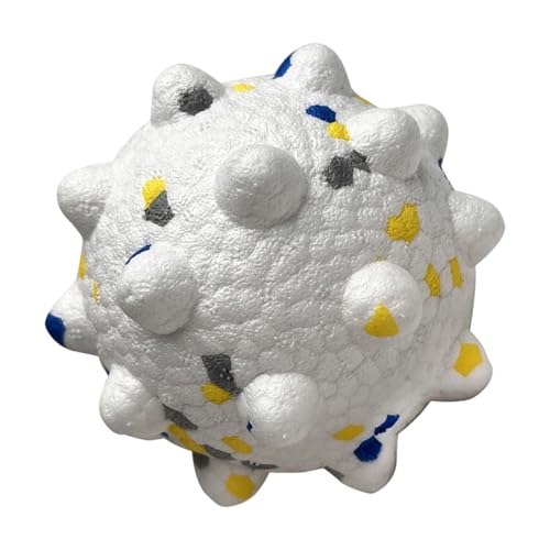 Cnrfeoap Buntes Hundekauenspielzeug Mit Ergonomischer Textur Für Die Reinigung Der Zähne Und Hohe Elastizität Die Multifunktionale Hundeübungskugel Abprallt von Cnrfeoap