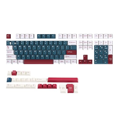 Cnrfeoap Mech Styles 136 KeyCap Originalhöhe Doppelaufnahme Farbfarbschlüssel Für Professionelle Schreibkräfte Und Spieler von Cnrfeoap