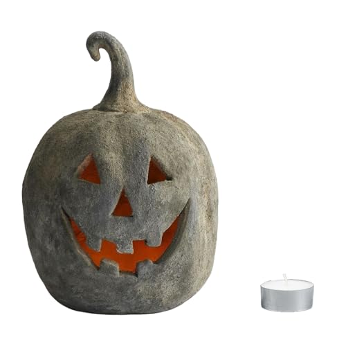 Dekorative Kürbis-Lichtabdeckung für Festivals, Halloween, mit weichen LEDs, leuchtet aus Kunstharz, für Innen- und Außenbereich, Urlaubsdekoration von Cnrfeoap