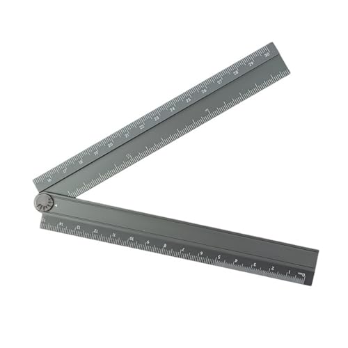 Faltbare 30 Cm Aluminium Herrscher Korrosionsresistente Herrscher Für Geometrische Zeichnen Und Messung In Professionellen Einstellungswinkeln von Cnrfeoap