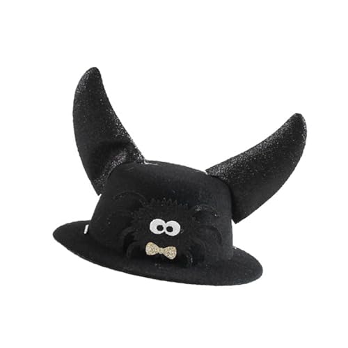 Festival Pet Teufelshorn Hut Halloween Party Kostüm Katzen Hund Zubehör Kopfbedeckung DressingUp Kopfbedeckung für Urlaub Event Halloween Teufelshorn Haustier Hut von Cnrfeoap