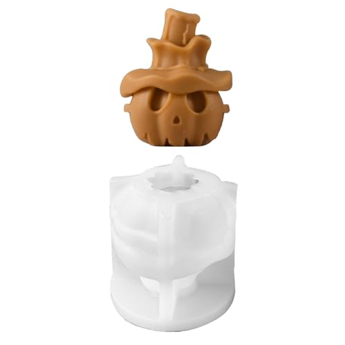 Halloween Silikonform Für Kerzenseife Home Dekoration Harz Basteln Schädel Kürbisform von Cnrfeoap