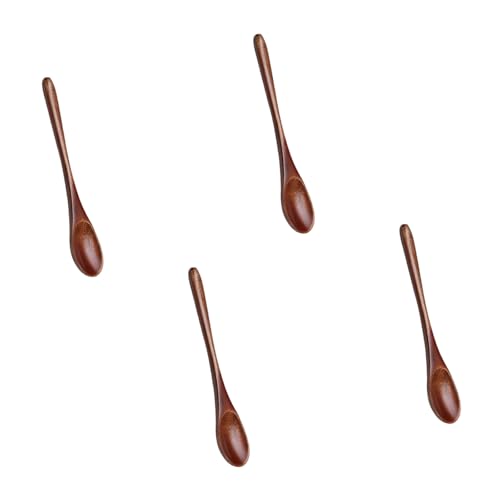 Handgefertigte Nanmu Holzlöffel Lack Beschichtete Utensilien Für Kaffee Rühre Suppe Und Dessert Robuste Küchenfrau Natürlicher Finish Loblem Dessertlöffel Set von Cnrfeoap