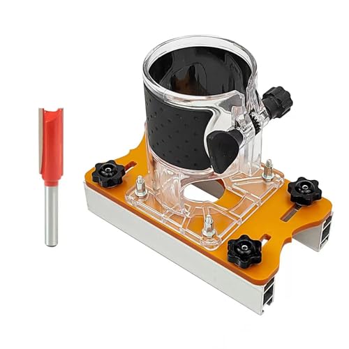 Holzschneidemaschine Router Basis 2 in 1 Kompakte Oberfräse Basis Trimmmaschine Gerät für professionelle Tischlerei & Projekte von Cnrfeoap