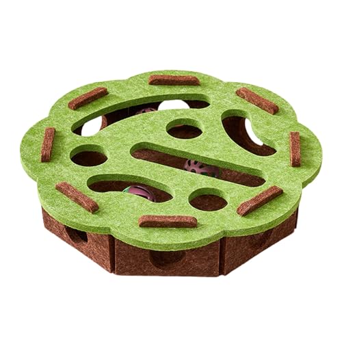 Interaktives Katzen-Puzzle-Box-Spielzeug mit Löchern und Glocken für geistige Stimulation, Indoor-Spiel, Filzstoff-Design, Katzen, geistige Stimulationsspielzeug Interaktives Katzen-Puzzle-Box-Spielzeug mit Löchern und Glocken für geistige Stimulation, Indoor-Spiel, Filzstoff-Design, Katzen, geistige Stimulationsspielzeug von Cnrfeoap