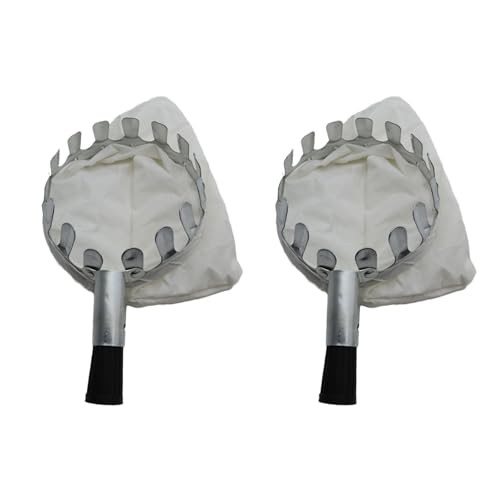 Langlebiger Obstpflücker, 16 cm breiter Korb und weicher Stoff-Sammelbeutel für Obst- und Traubenernte, Metallpflücker von Cnrfeoap