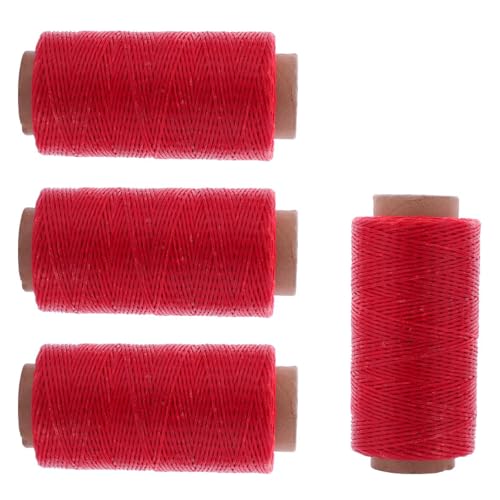 Ledernähgarn, gewachste Schnur, je 160 m, für Lederhandwerk, Nähen, Buchbinden, Schuhreparatur, Camping, Ausrüstung, Reparatur, 4 Rollen Ledernähgarn, gewachste Schnur, je 160 m, für Lederhandwerk, Nähen, Buchbinden, Schuhreparatur, Camping, Ausrüstung, Reparatur, 4 Rollen von Cnrfeoap