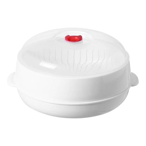 Mikrowellen-Dampfgarer mit mehrschichtigem Design, transparenter Deckel für Knödel, Frühstück, Mehrzweck-Küchen-Dampfbox von Cnrfeoap