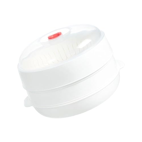 Mikrowellen-Dampfgarer mit mehrschichtigem Design, transparenter Deckel für Knödel, Frühstück, Mehrzweck-Küchen-Dampfbox von Cnrfeoap