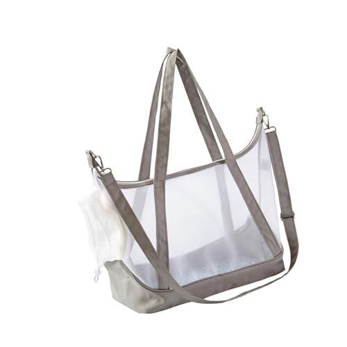 Nylon-Netz-Tragetasche für Haustiere, mit belüftetem Design, tragbar, für Katzen, Reisen, Outdoor, atmungsaktiv von Cnrfeoap