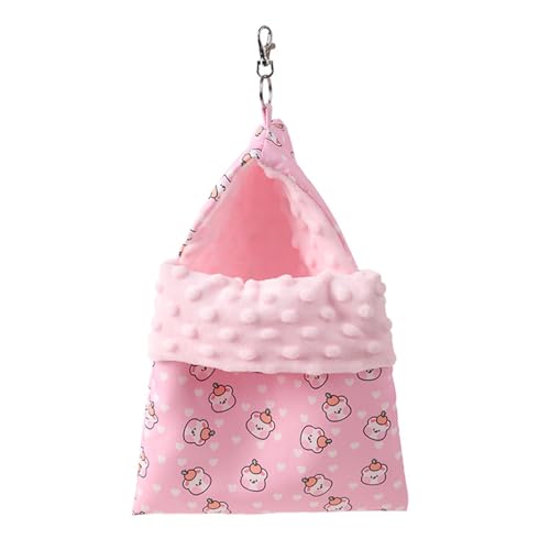 Rennmaus Pelzhöhle, weiches Bett, große Höhle, geeignet für kleine Haustiere, weich zum Aufhängen, für Hamsterkäfig-Zubehör, Spielzeug, Hamster von Cnrfeoap