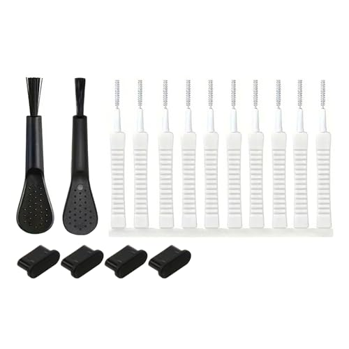 Stylische schwarze und weiße Ladeanschluss-Reiniger-Kits, Entfernungsbürste zur Aufrechterhaltung der Geräteleistungen, multifunktionales Reinigungsset von Cnrfeoap