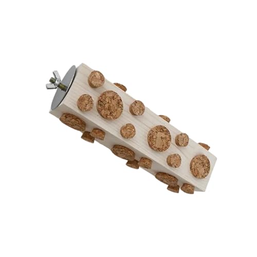 Vogel-Kauspielzeug Korken Stopper Holz Futtersuche Spaß für Papageien Aras Kleine Sittiche Sittiche Sittiche Wellensittiche Nymphensittiche Korken Stopper Spielzeug von Cnrfeoap