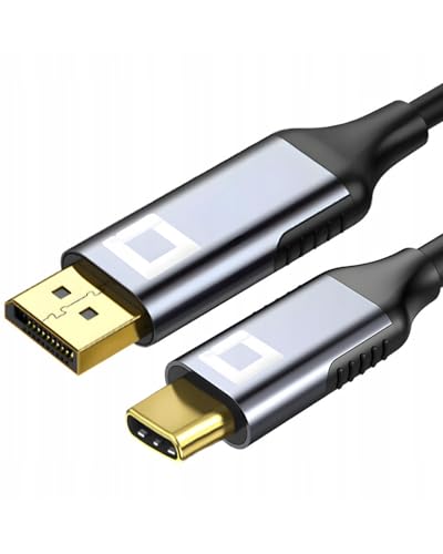 CO2 USB-C auf DisplayPort DP 8K/60Hz, 4K/120Hz, Full HD, Plug & Play, Dynamic HDR, Einwegadapter, Aluminium Space Grey, MHL, Kompatibel mit iPhone, MacBook, iPad Pro, Samsung (2m) CO2 USB-C auf DisplayPort DP 8K/60Hz, 4K/120Hz, Full HD, Plug & Play, Dynamic HDR, Einwegadapter, Aluminium Space Grey, MHL, Kompatibel mit iPhone, MacBook, iPad Pro, Samsung (2m) von Co2