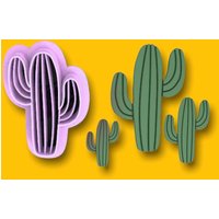 Kaktus Clay Ausstecher, Polymer Ohrringe Cutter von CoClayTools