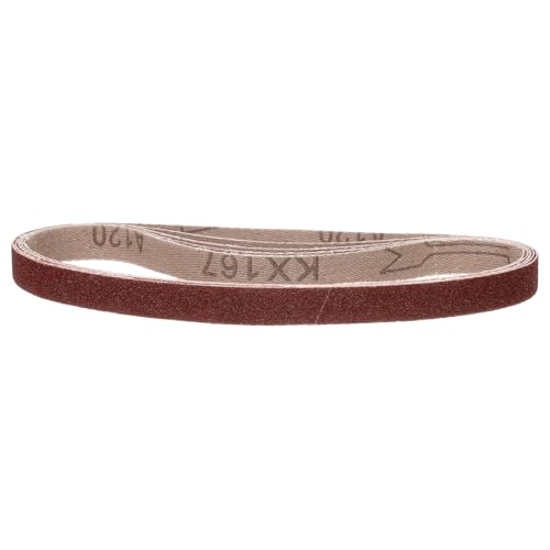 CoCud 13mm x 457mm Schleifband, 10 Stück 120 Körnung Messerschärferbänder Arbeitsschärfen für Bandschleifer Messer Schnitzwerkzeug Metallbearbeitung von CoCud