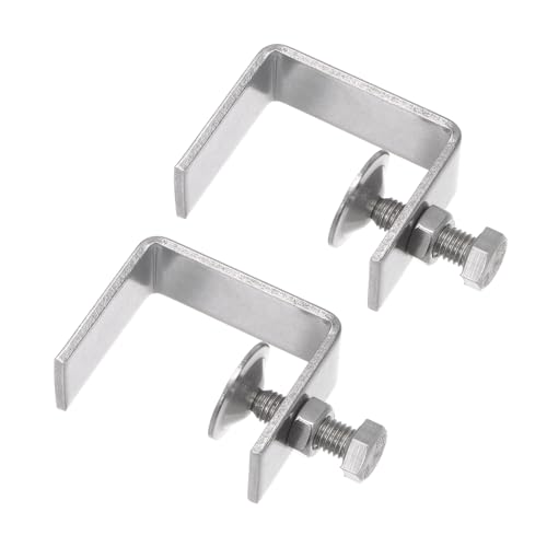 CoCud C-Klemme, 46 mm Kieferöffnungsbreite, Edelstahl I-förmiges Design Klemme - (Anwendungen: für Holzbearbeitung, Metallbearbeitung, Montage, Bau), 2 Stück von CoCud