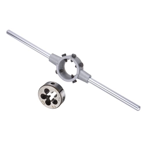 CoCud Die Stock Griff Set, M14x2 Gewindeschneideisen & Passendes 38mm Außendurchmesser / M12-M16 Gewindeschneideisen Schraubenschlüssel-Set - (Anwendungen: zur Gewindereparatur), 1-Set von CoCud