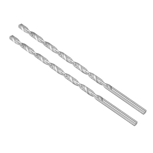 CoCud Extra lange Hochgeschwindigkeitsstahl-Spiralbohrer, Durchmesser 6,8 mm, Länge 200 mm, gerader Spiralbohrer - (Anwendungen: für Metall, Holz, Kunststoff, Aluminium), 2 Stück von CoCud