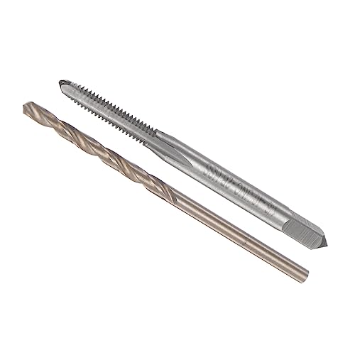 CoCud Gewindebohrer und Bohrer Bit 1/8-40 UNC 2B Gewindebohrer 2.5mm Bohrer Maschinenschraube Gewindebohrer und Drehbohrer Werkzeug - (für Gewindeschneiden Reparieren) 1Set von CoCud