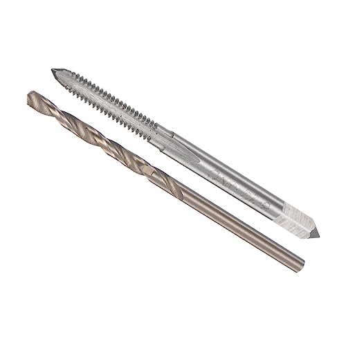 CoCud Gewindebohrer und Bohrer Bit Set 6-32 UNC 2B Gewindebohrer 2.6mm Bohrer Maschinenschraube Gewindebohrer und Drehen Bohrer Bit Werkzeug - (für Gewindeschneiden Reparieren) 1Set von CoCud