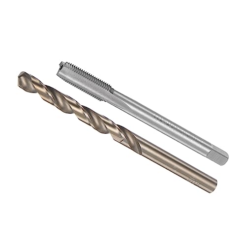 CoCud Gewindebohrer und Bohrer Bit Set M7 x 0.75 Gewindebohrer 6.2mm Bohrer Metrisch Maschinenschraube Gewindebohrer und Drehbohrer Werkzeug - (für Gewindeschneiden Reparieren) 1Set von CoCud