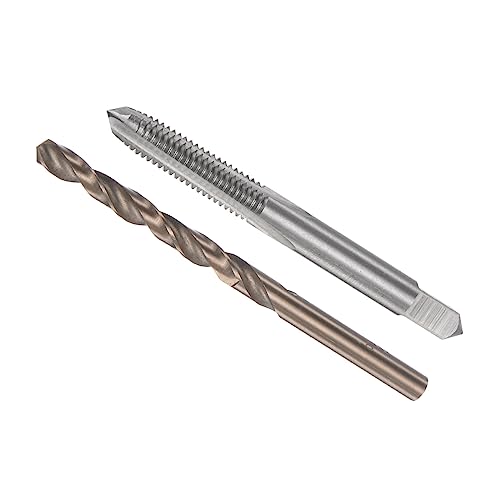 CoCud Gewindebohrer und Bohrspitze Set 1/4-24 UNF 2B Gewindebohrer Gewinde 5.2mm Bohrer Gerät Kit – (für Einfädeln Abhören Reparatur) 1Set von CoCud