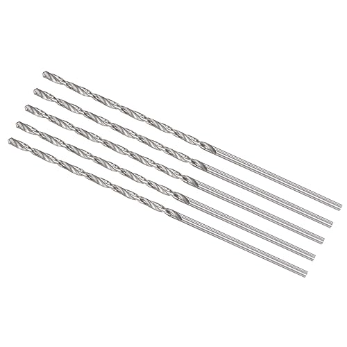 CoCud Mini Spiralbohrer Bohrer 1.8mm Bohrer Durchmesser 80mm Gesamt Länge Schnellarbeitsstahl Spiralbohrer Bit - (Anwendung: für Metall Plastik und Holzarbeiten) 5Stk von CoCud