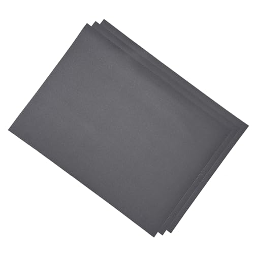 CoCud Nass- und Trockenschleifblätter, 9 Zoll x 11 Zoll, 600er Körnung, Siliziumkarbid - (Anwendungen: für Gipskarton, Holz, Metall), 3 Stück von CoCud