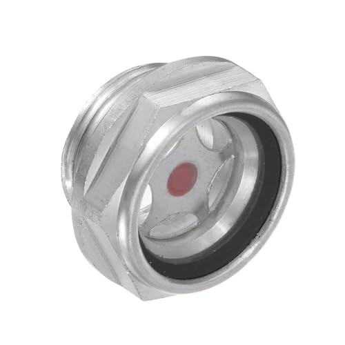 CoCud Ölschauglas für Luftkompressor | M24x1.5mm Gewinde | Aluminium Sechskant Ölstandsanzeige Fenster - (Anwendungen: für Getriebefittings), 1 Stück von CoCud