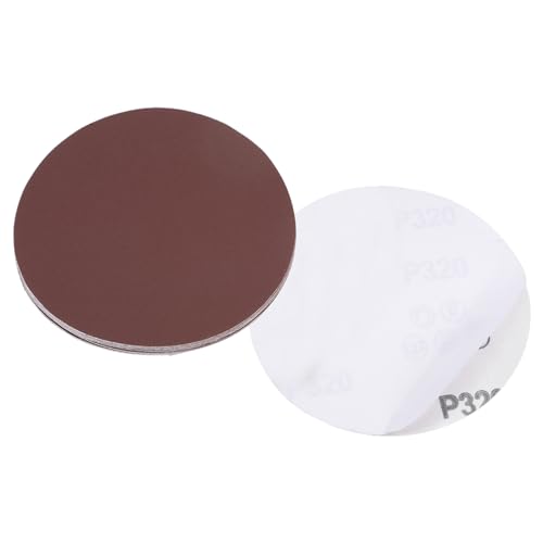 CoCud PSA Schleifscheiben, Durchmesser 5 Zoll, Körnung 320, selbstklebendes Schleifpapier - (Anwendungen: für Holz- und Metallbearbeitung), 10 Stück von CoCud