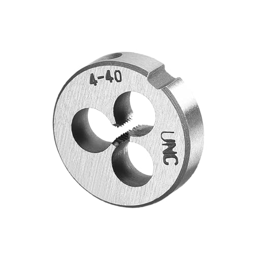 CoCud Runde Schneidplatte, 4#-40 UNC, Gewindebohrer aus legiertem Stahl - (Anwendungen: zur Bearbeitung von Außengewinden für Metall und Kunststoff) von CoCud