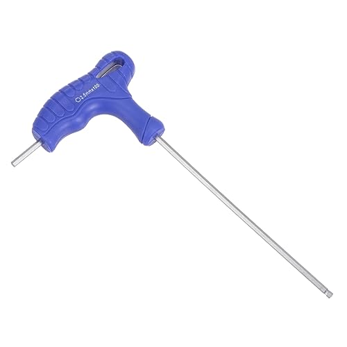 CoCud T-Handgriff Kugel Ende Sechskant Schlüssel 2.5mm Sechskant CR-V Stahl Metrisch T-Schlüssel Schraubenschlüssel Blau von CoCud